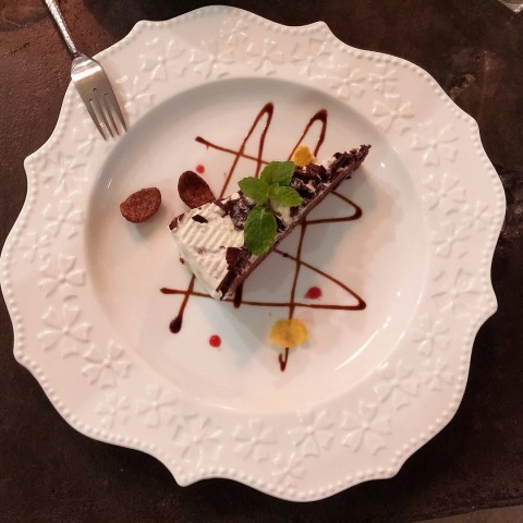 附餐甜点 虽然是附餐甜点摆盘也挺美的