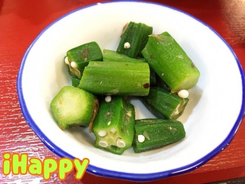 大安森林食堂 涼拌秋葵 小菜 可以做為吃了重口味餐點之餘的清爽選擇