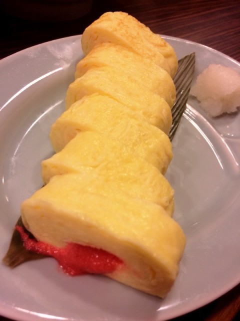 明太子厚烧玉子蛋.一来才知道他们这明太子颜色异常奇怪!