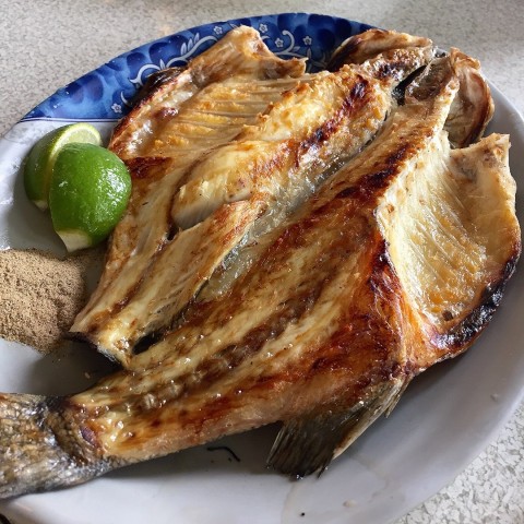 香烤贵妃鱼 - 外脆内软!点埋啲椎盐呢～真系妙不言!