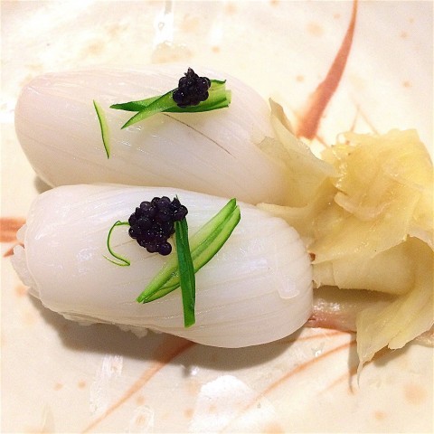 花枝握寿司 - 看起来似乎不错